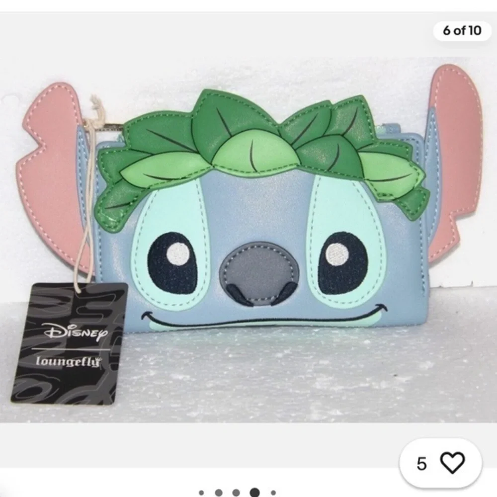 Loungefly Disney Stitch Leafy Ears Wallet